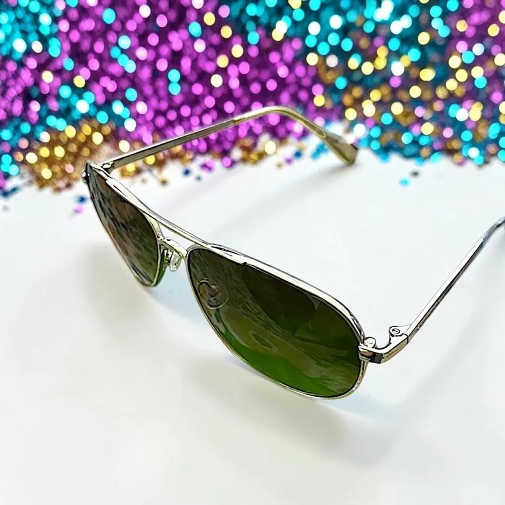 Kate Spade Women's Emmaline/S J5GHA Gold Aviator Sunglasses NEW IN BAG 57mm